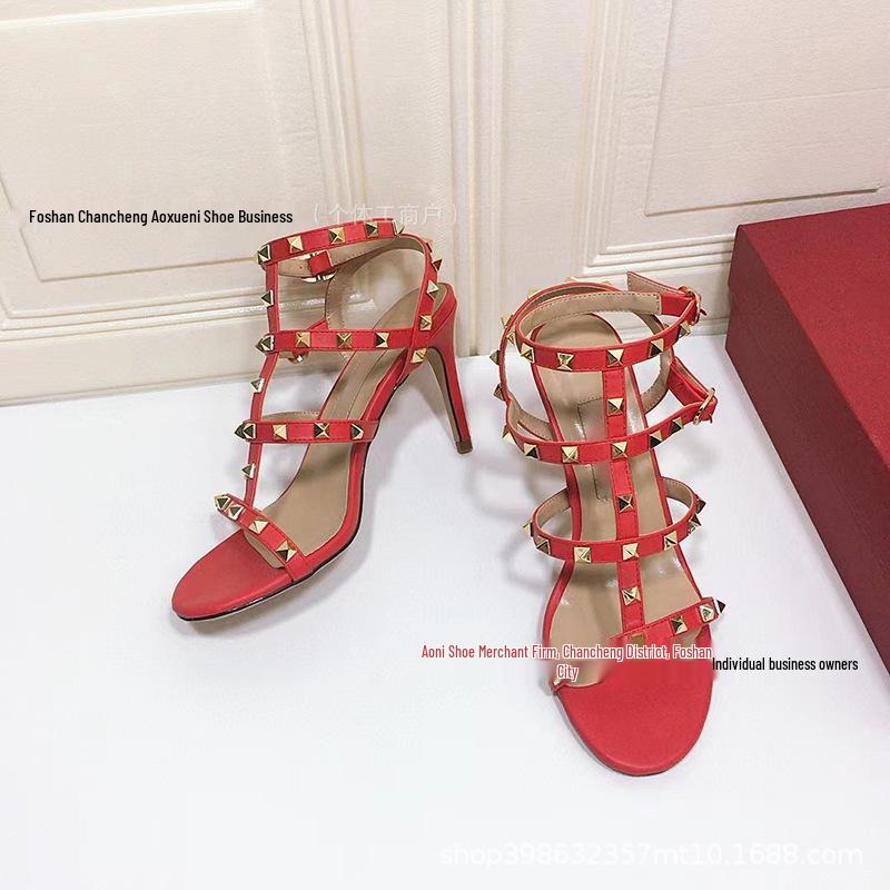Sandali con Tacco Alto Neri Versatili Open-Toe Primavera/Estate 2026 per Donna