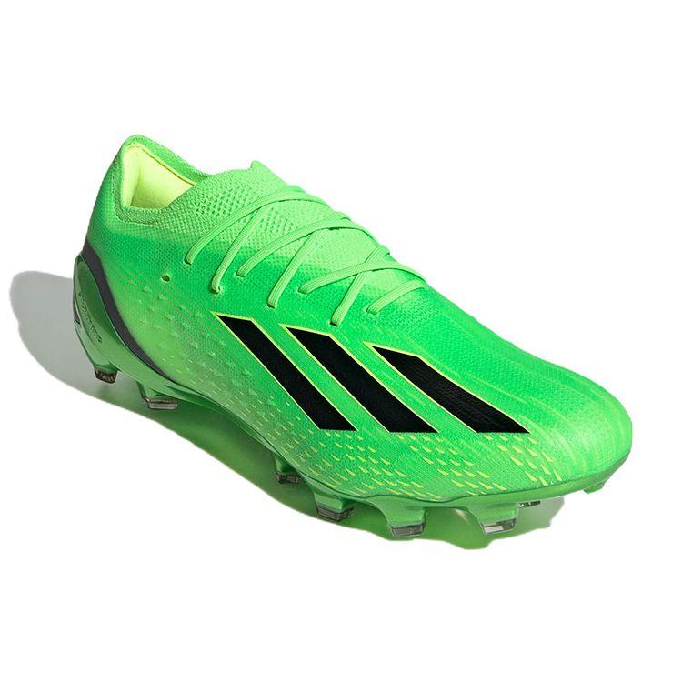 Adidas X Speedportal .1 Round Toe Lace-Up AG (Rubber Short Studs) Slip-Resistant Durable Soccer Shoes Men Soccer Shoes Fluorescent-Green GW8423