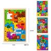 Ungiftiges Montessori Cartoon 3D Puzzle Holz Tangram Mathe Spielwürfel Spiel Kinder Vorschule Fantasie Formen Puzzle Lernspielzeug Kinder
