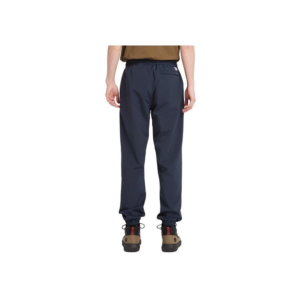 Timberland Solid Color Cuffed Casual Pants Men bottoms Deep-Sapphire-Blue A6M59