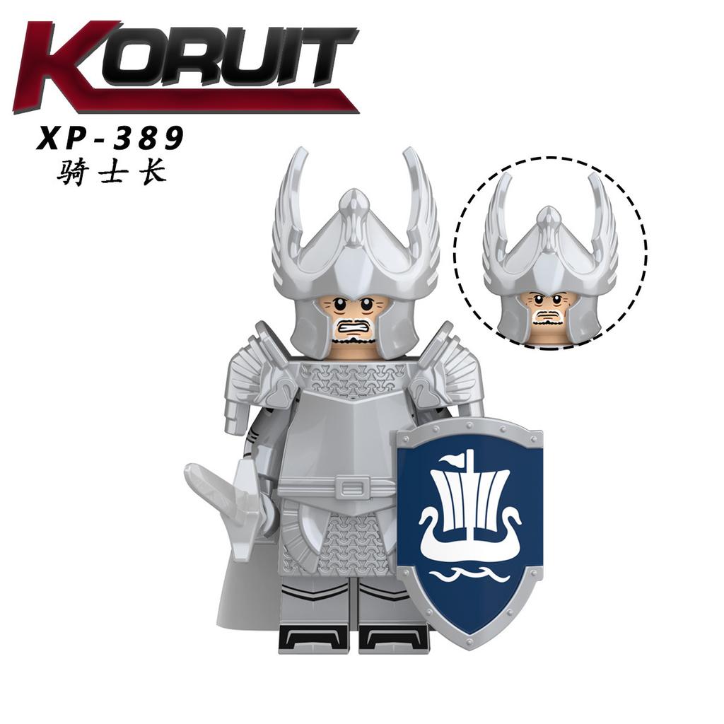 Kt1051 Medieval Movie Magic Ring Guard Knight Assembled Building Block Figurine Military Toy