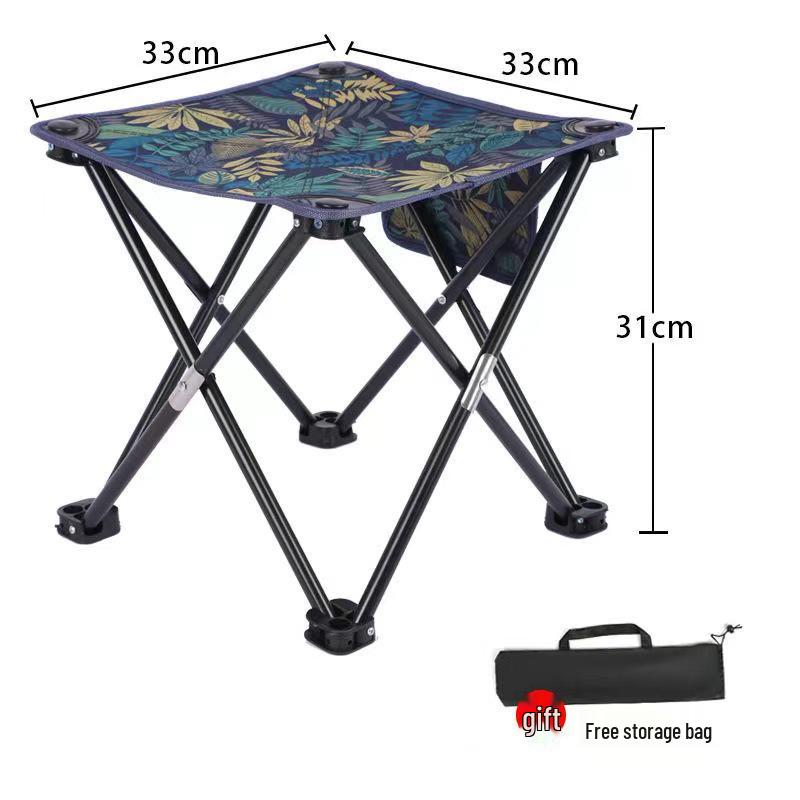 Portable Folding Outdoor Stool for Fishing, Sketching, and Beach Use