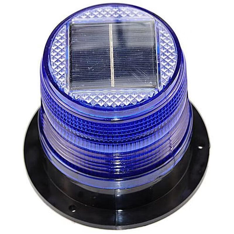 Solar Powered Red & Blue LED Warning Flashing Light