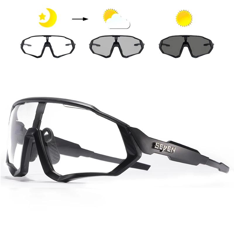 Scvcn Photochromic Cycling Glasses Bicycle for Outdoor Sports Sunglasses MTB Road Goggles Bike Eyewear Men Women Cycl Equipment