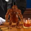 Liquor Decanters 350ml Hand Carved Glass Aerator Holder Cute Decanter Bottle for Men Father Dad Birthday Retirement Christmas