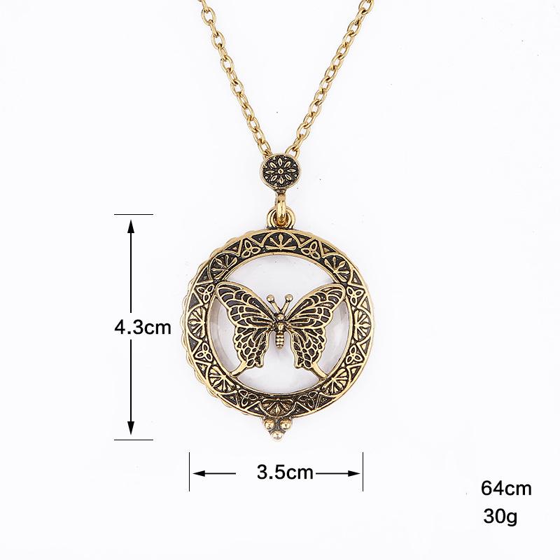 Creative Retro Pendant Necklace, Stylish And Personalized Design, Women'S Light Luxury Temperament Accessory Collarbone Chain