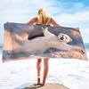 Cute Polar Bear Print Series Seaside Vacation Beach Towel Swimming Bath Towel Sports Towel
