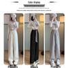 Women's High-Waist Loose Fit Straight Wide-Leg Casual Pants