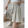 Ice Silk Shorts Girls Summer Thin Section Loose Drape Large Size Straight Cool Straight Simple Wide-leg Five-point Pants