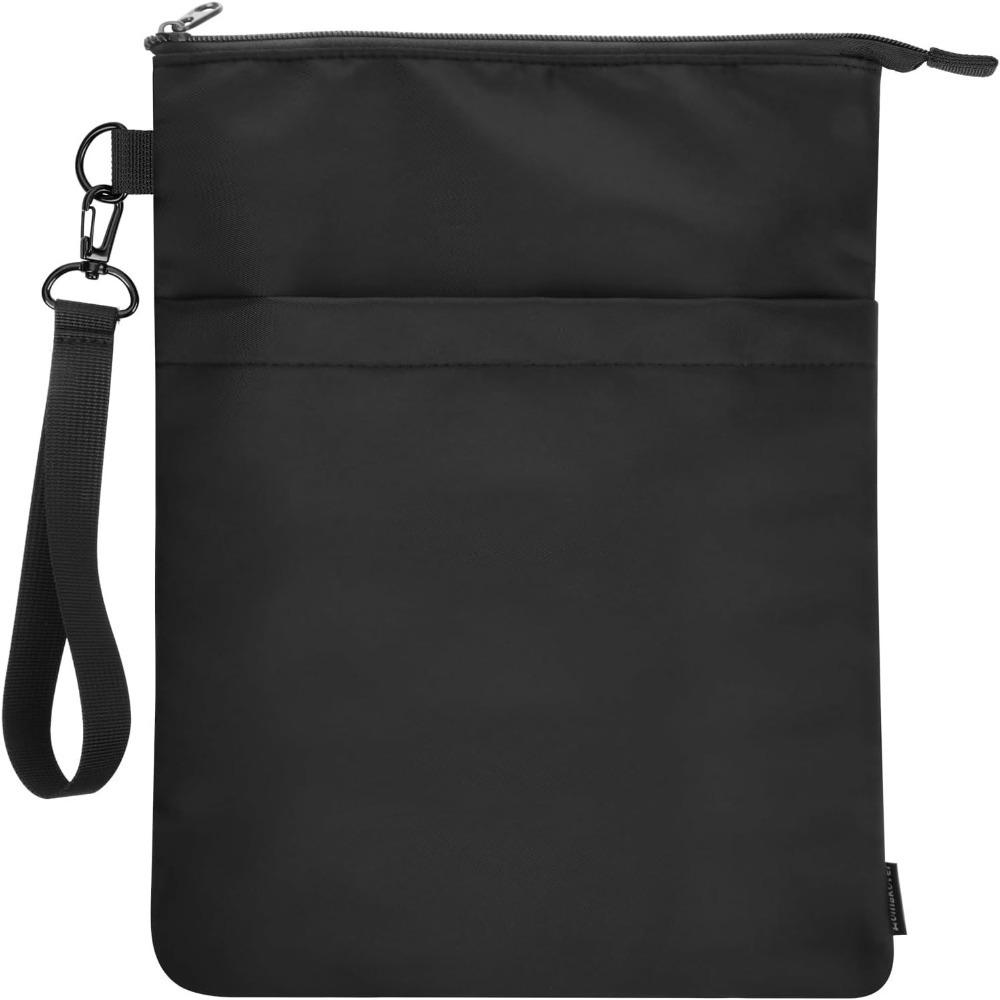 with Zipper Book Sleeves Lightweight Book Protector Pouch Book Carry Case for Women Teacher чёрный