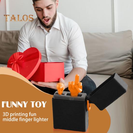Funny Quit Smoke Middle Finger Igniter 3D Printed Fun Mischievous Gift Humorous Igniter Gift for Quitting Christmas Birthday