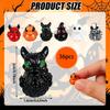 11PC/Set Mini Resin Ducks Ghost Halloween Figures Skeleton Demon Spooky Ornaments Garden Fairy Micro Landscape Home DIY Decor