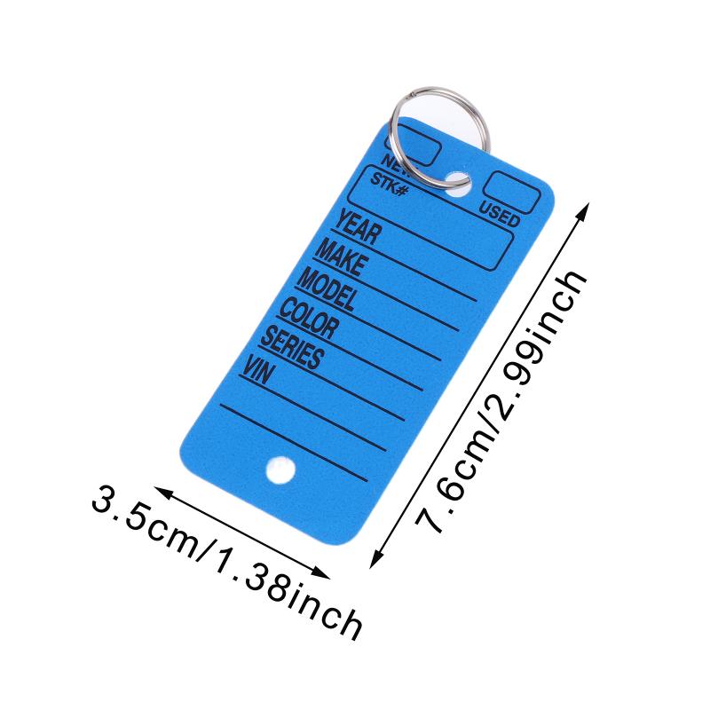 10Pçs Chaveiro de Carro Estiloso em Formato de Cartão Etiqueta de Nome de Animal de Estimação Acessório de Cintura DIY Pingente de Bolsa Etiqueta Manuscrita