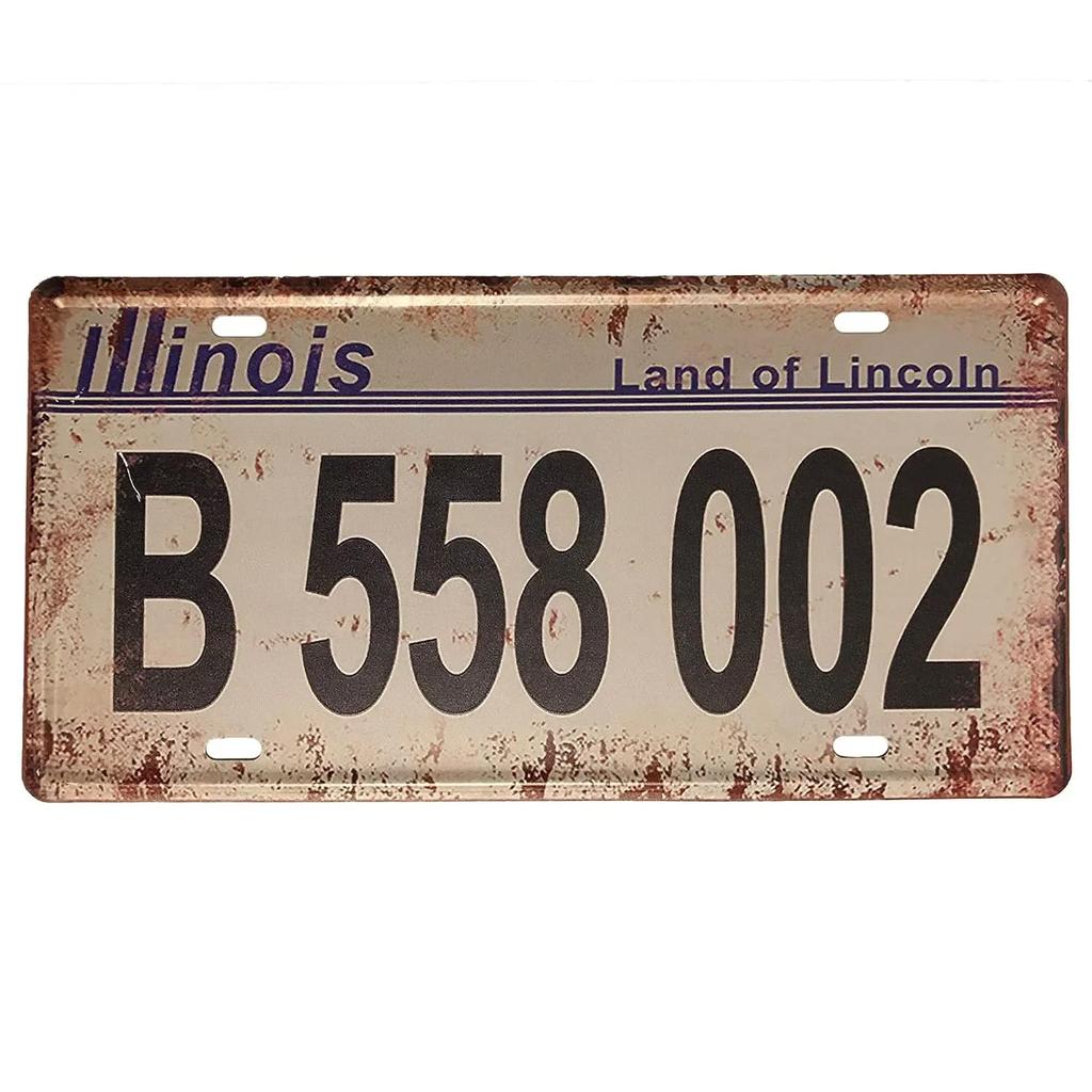 Targa vintage in metallo arrugginito, targa personalizzata anteriore per auto, novità, vecchia targa, garage, bar, club, caffetteria, decorazione