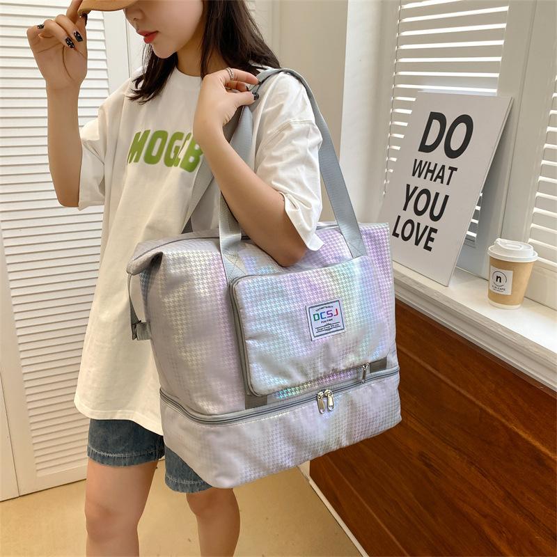 New Travel Bag Foldable Storage Bag Large-capacity Sports Yoga Fitness Bag Short-distance Business Trip Labor Bag