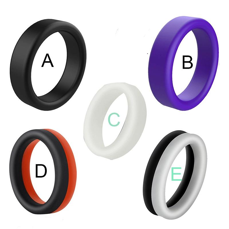 Male Penis Ring Silicone Cock Rings Semen Lock Ring Delay Ejaculation Stretcher Extender Erotic Sex Toys For Men Couples Ring