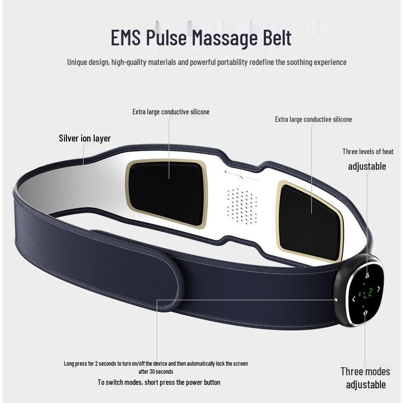 Jiu Pin Heated Vibration Waist Massager
