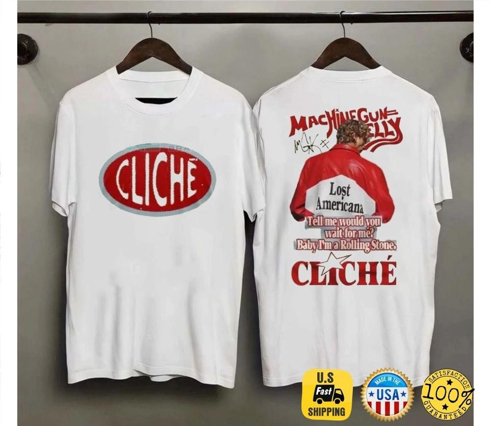 Футболка Machine Gun Kelly Lost Americana, подарок фанату, унисекс M