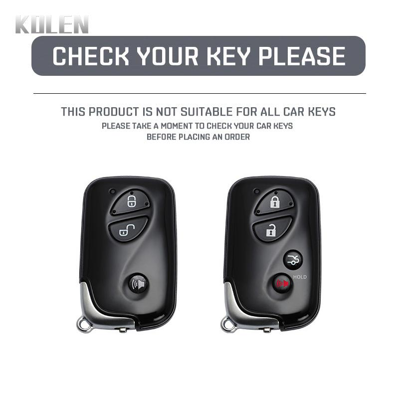 ABS Carbon Fiber Style Car Key Case Cover For Lexus GS430 ES350 GS350 LX570 IS350 RX350 IS250 Protected Fob Keychain Accessories