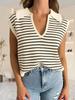 Women's V Neck Cap Sleeve Knit Sweater Vest Summer Sleeveless Pullover Top