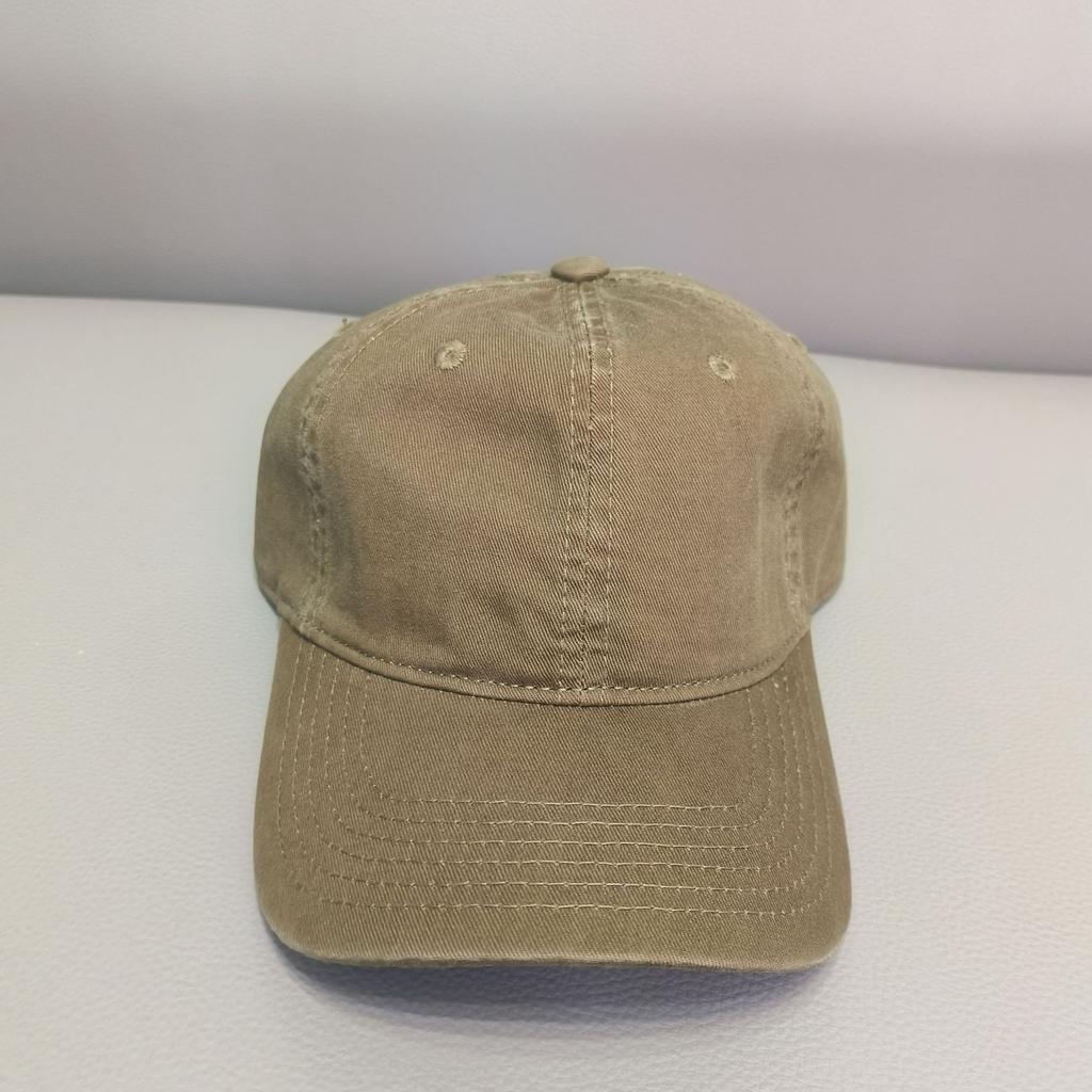 Baseball Cap Peaked Cap Outdoor Summer Ins Wind Solid Color Visor Minimalist Retro Pure Cotton Light Version