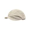 Elegant Round Top Beret Cap With Wide Brim For Women Breathable Sunshade And Windproof