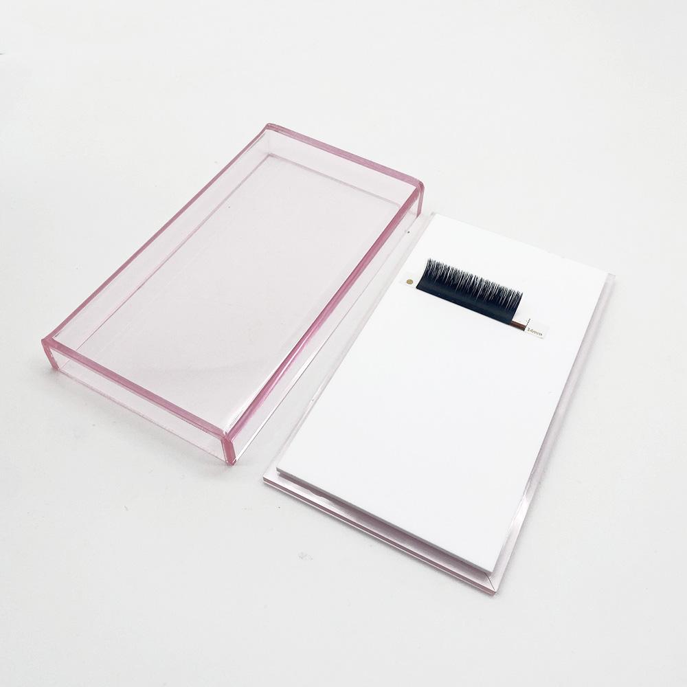 Wholesale Custom Lash Tile Eyelash Tile for Lash Extension Acrylic Lash Pallet With Magnetic Holding Tweezers Lash Storage Box