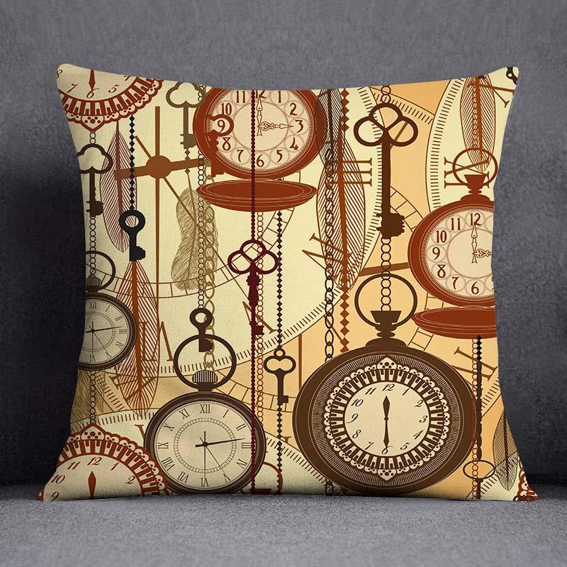 Kleine Frische Serie Muster Dekorative Kissenhülle Quadratische Kissenhülle Heim- Büro-Dekoration (45cm * 45cm)