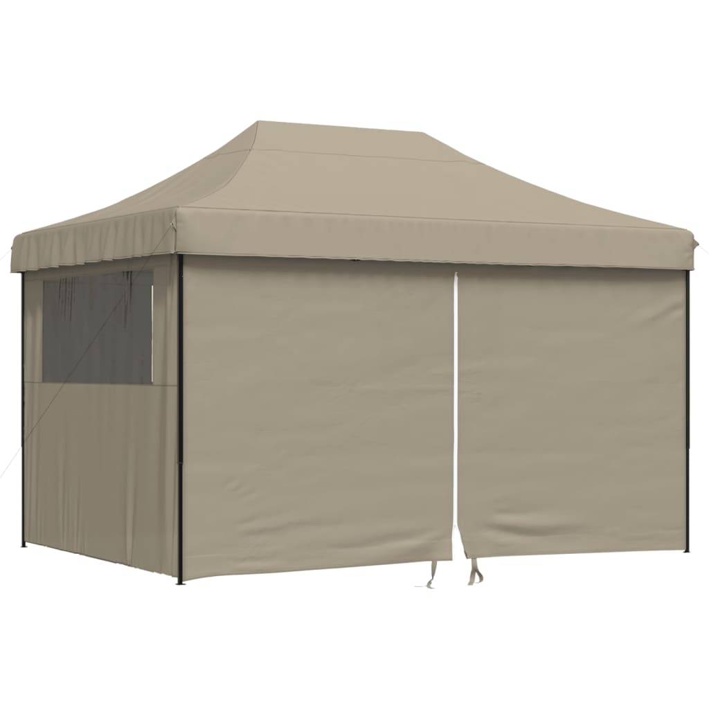 Vidaxl Tenda da Festa Pop-Up con 4 Pareti, Colore Tortora