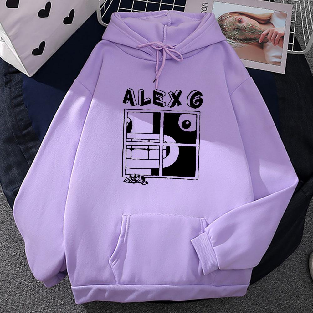 ALEX G Světlomety Mikiny Mikina s dlouhým rukávem a kapucí Podzimní flísové ležérní pulovry Hip Hop Unisex Streetwear Unisex Mikina
