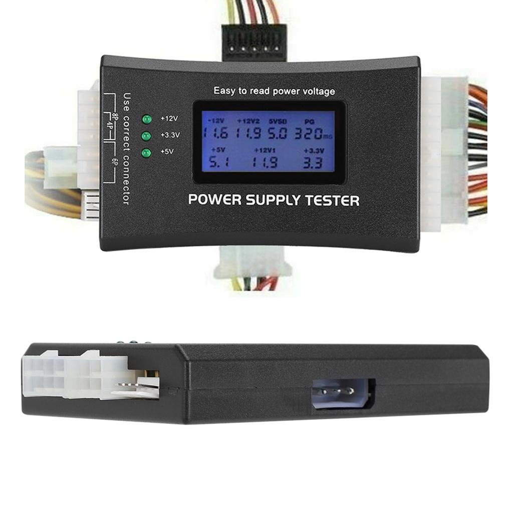 ATX Power Supply Computer Host Inspection and Maintenance Tester Tool with LCD Display