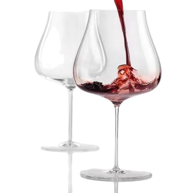 BurgundskéBílé Víno Sklenice Super TenkáLehká Smyslové Ochutnávání Křišťál Elegantní Šampaňské Pohár Luxusní Ručně Foukané Sklo pro Dárkovou Krabičku