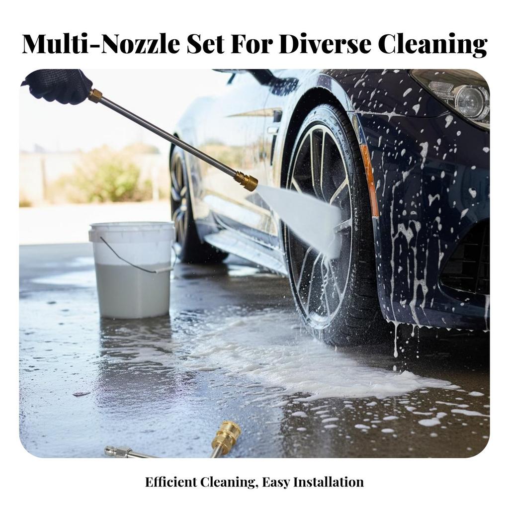 90 Degree Pressure Washer Lance Quick Connector Angled Pressure Washer Attachment U-Shaped Gutter Cleaning Attachment 4000