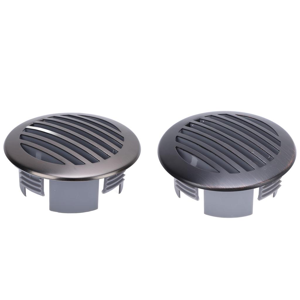4Pcs 3in/76mm RV Air Louver Ceiling Vent 316 Stainless Steel Boat Ventilation Cover Round Air Vent L