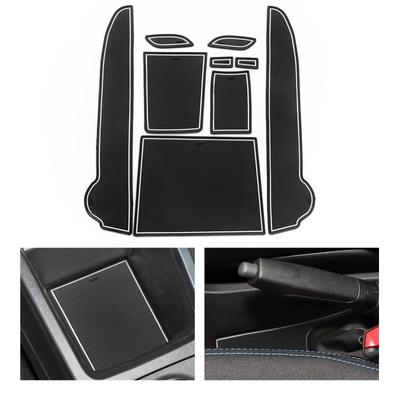 Anti-Slip Gate Slot Mat for Dacia Spring 2021-2024 Interior Accessories Non-Slip Door Groove Pad Cup Holder
