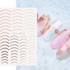 6 Nail Stickers Rose Gold Nail Line Stickers Half Moon Totem Nail Stickers