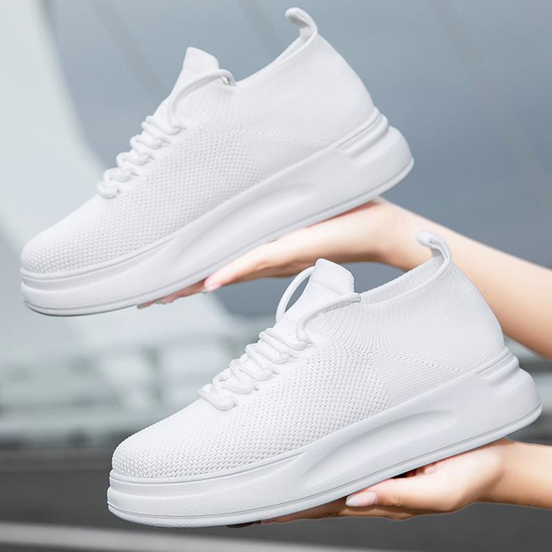 Men Shoes Mesh Breathable Thin Black Walking Shoes Unisex Slip-On Light Comfortable Loafers Women Shoes Sneakers Big Size 36-45