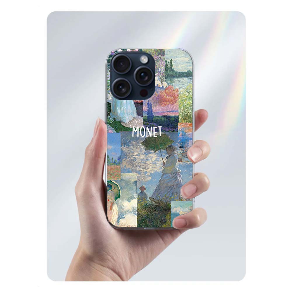 Claude Monet Art Clear Phone Case For Iphone 17 Air 16 Pro Max 15 Pro 14 Plus 17E 16E 11 13 12 Mini Cover Cases Fundas Cell TPU