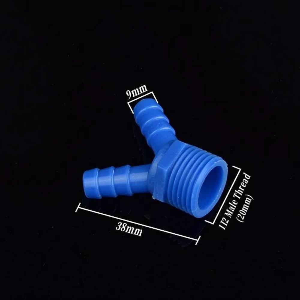 Plastic Male Thread Water Divider Y Type Barbed Port Hose Splitter 9mm 3-Way 4-Way Manifold Distributor Barb Fitting Connector