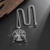 men's Necklace Crows And The Tree Of Life Pendant Vintage Hip Hop Style Copper Color Round Neck Chain Fashion Jewelry Boy Gifts