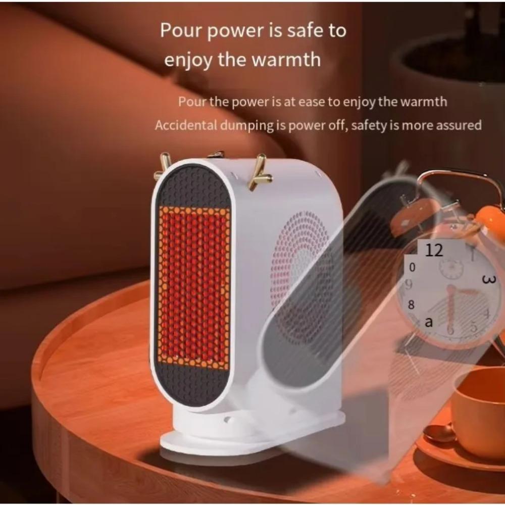 Desktop Electric Heater Household Intelligent Constant Temperature Fan Heater Electric Heater Air Circulation Fan Heating Tool