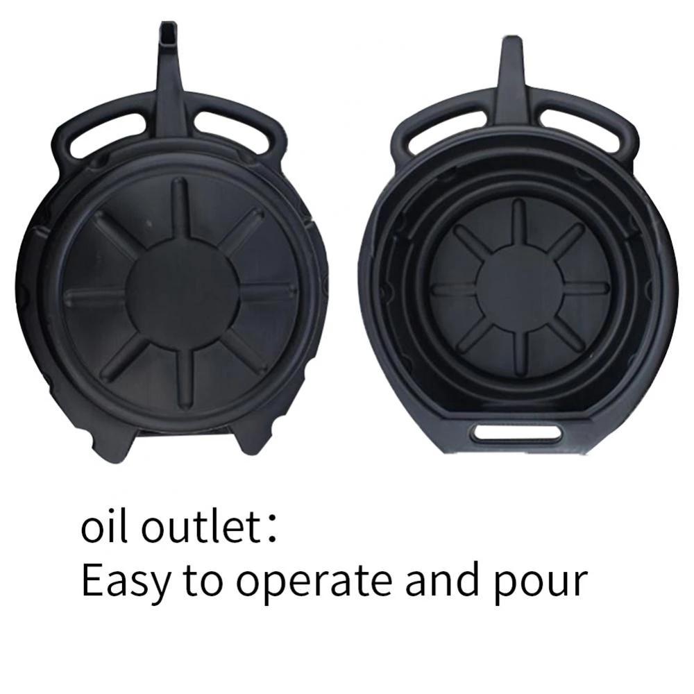 10-15L Plastic Oil Drain Pan Wast Engine Oil Collector Tank Gearbox Oil Trip Tray For Repair Car Fuel Fluid Change Garage Tool
