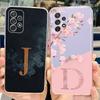 For Samsung Galaxy A52 Case Cute Couple Letter Cover Shockproof Phone Case For Samsung A52 A52s GalaxyA52s Back Cover 6.5" Shell