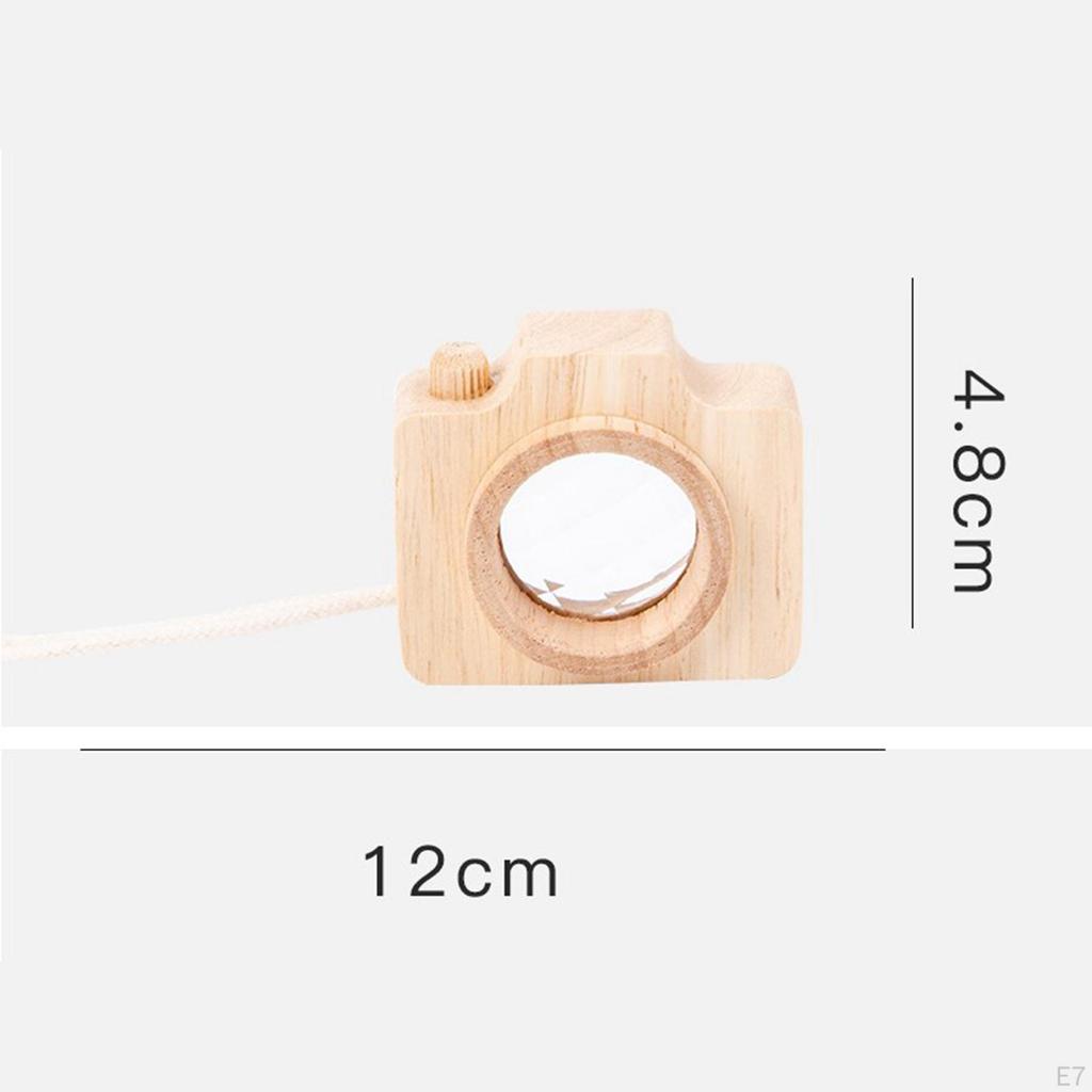 Creative Mini wooden Toy Kaleidoscope Unique Lens Pretend Play Children