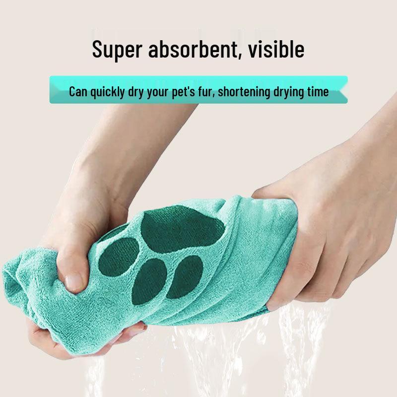 Ultra-Fine Fiber Quick-Dry Pet Towel for Cats & Dogs