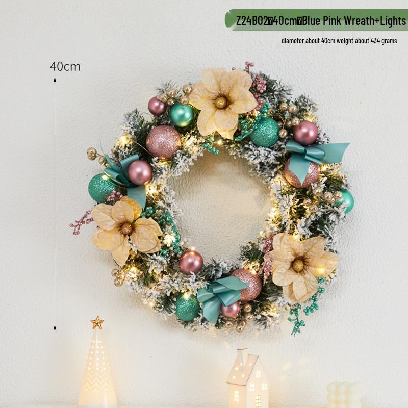 Creative Christmas Door & Window Wreath - Rattan Wall Hanging Ornament for Holiday Decor
