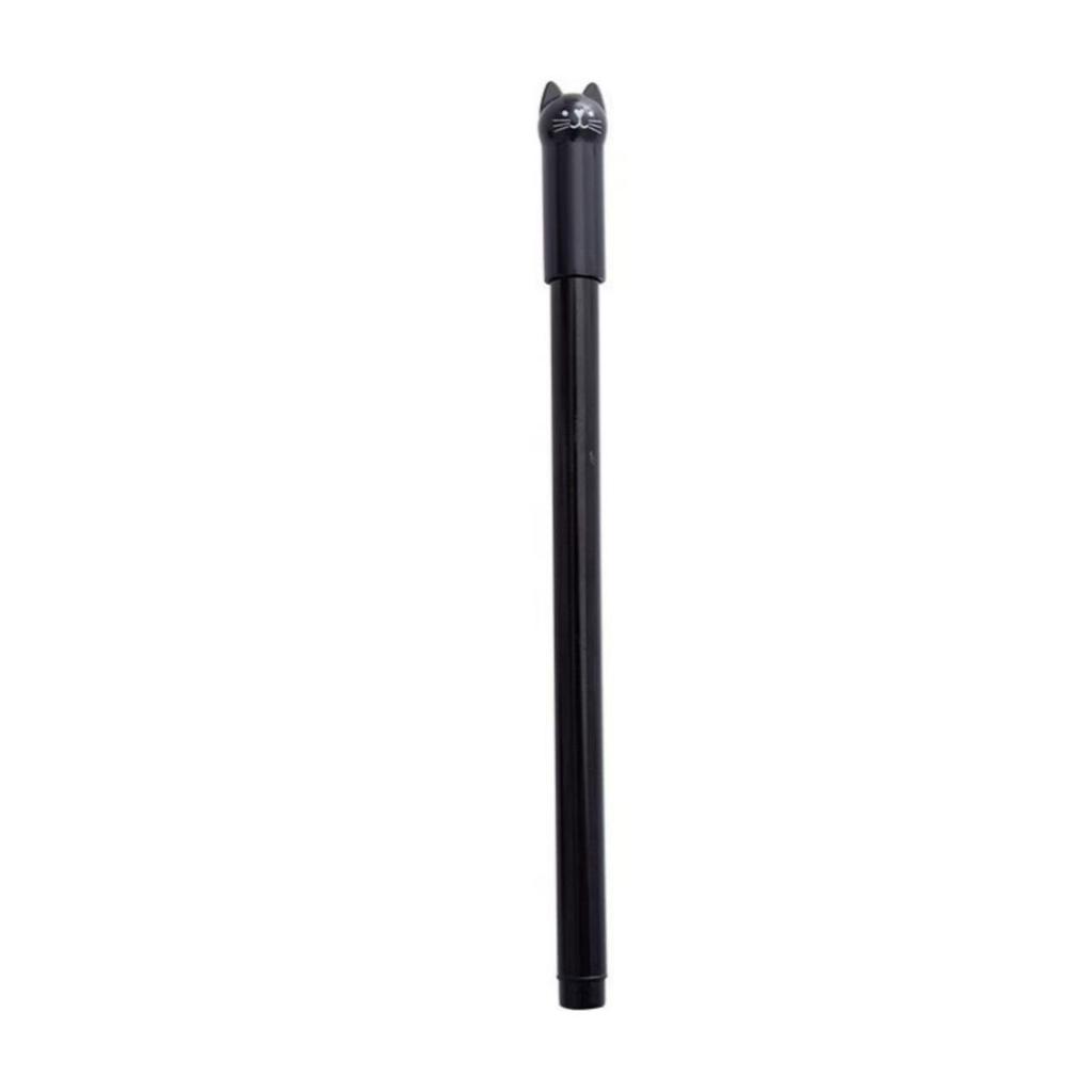 Korean Cat-Themed Wagging Tail Neutral Pen, 0.5mm Black Ink for Students