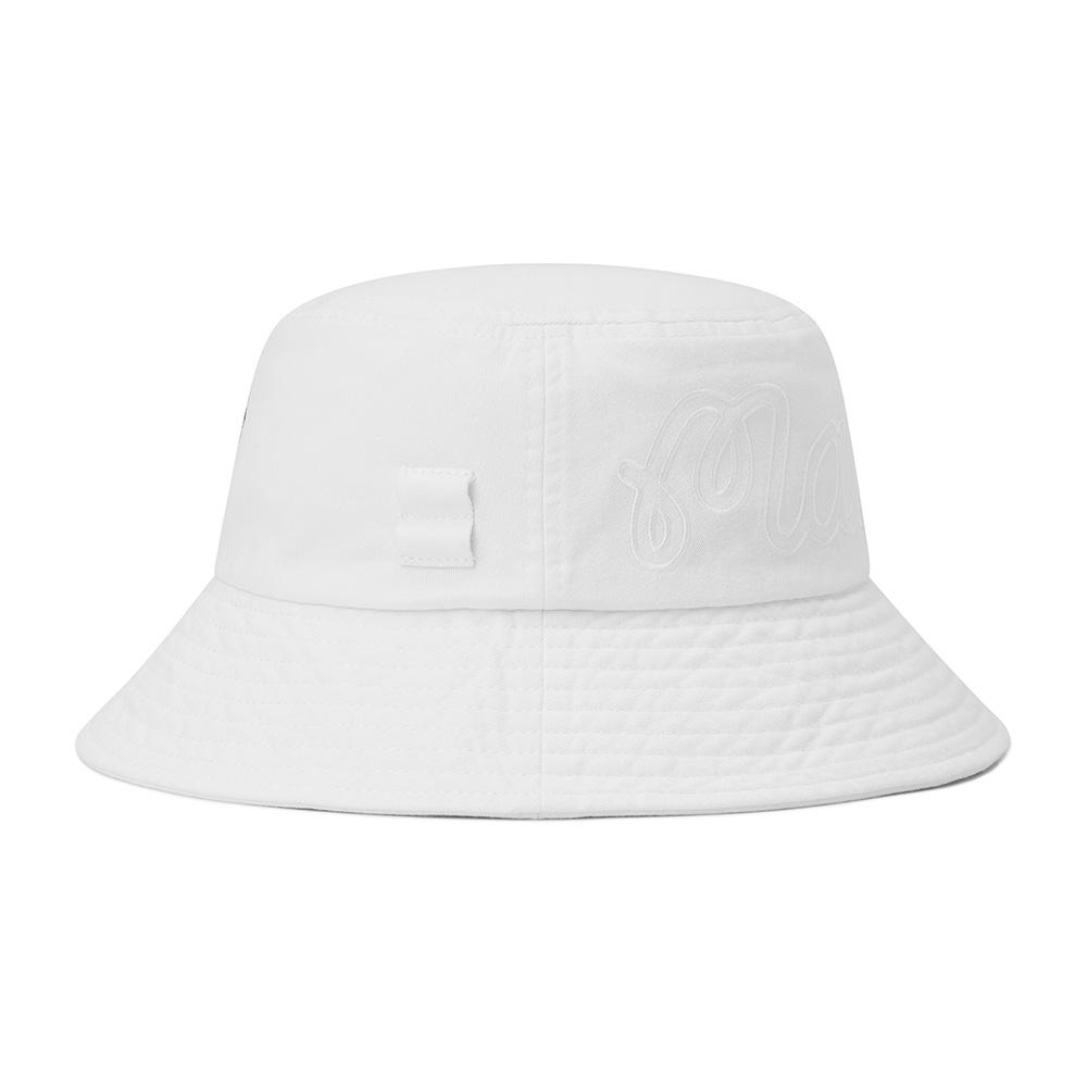MALBON GOLF New Basic Logo Bucket Hat Ivory