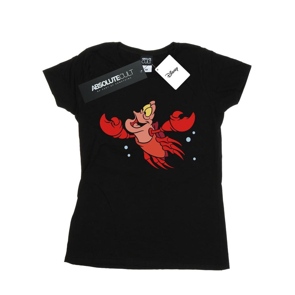 Disney Womens/Ladies The Little Mermaid Sebastian Bubbles Cotton T-Shirt
