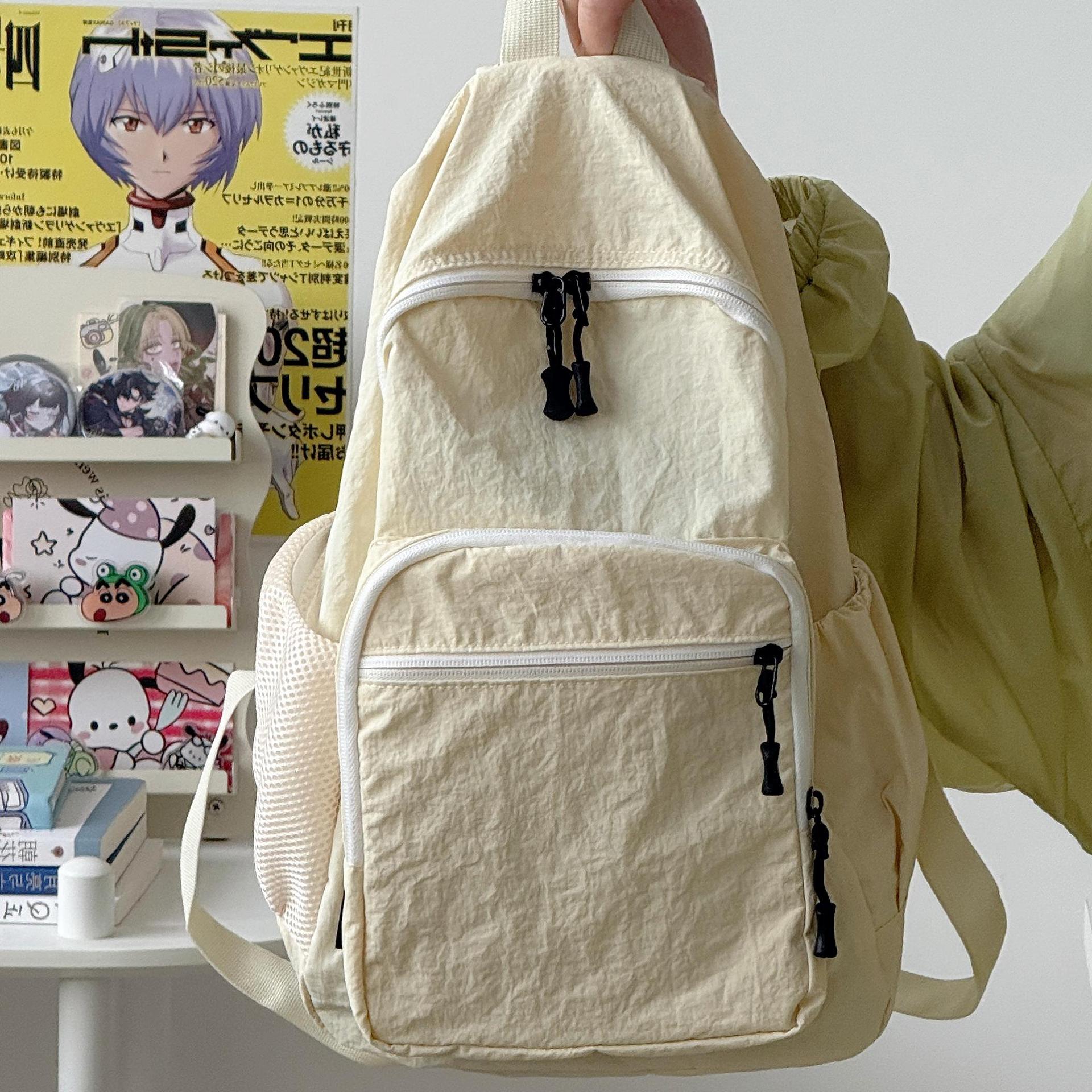 Японский школьный рюкзак женский студенческий простой универсальный дорожный рюкзак легкий туристический рюкзак для альпинизма рюкзак для средней школы белый